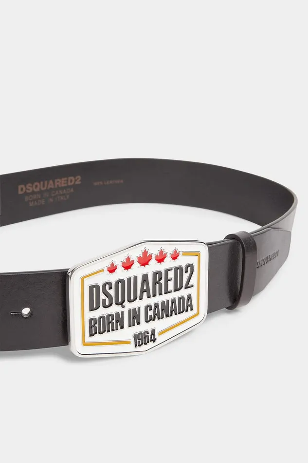 Dsquared2 Belts Plaque Belt Black 8211 Men