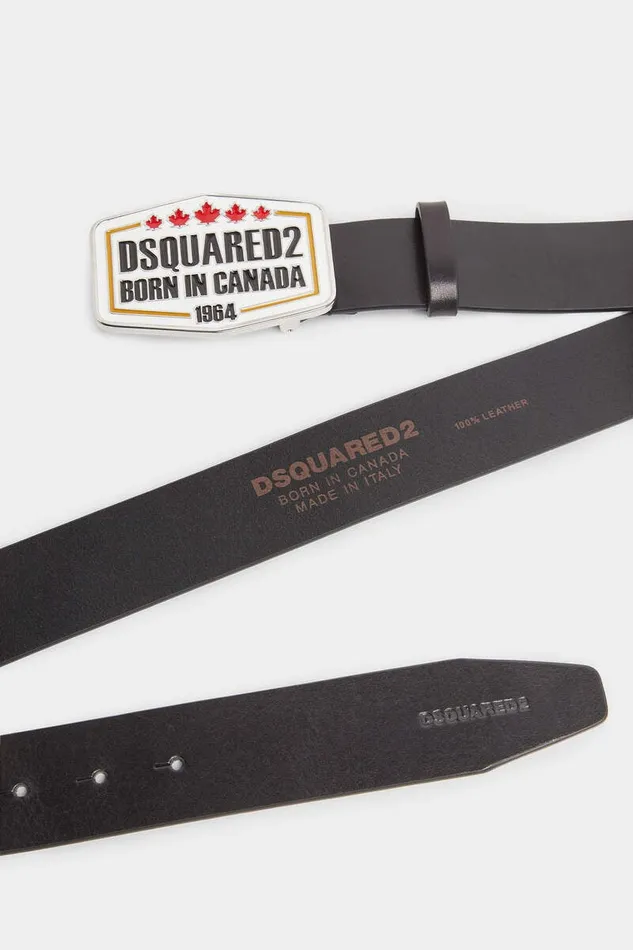 Dsquared2 Belts Plaque Belt Black 8211 Men