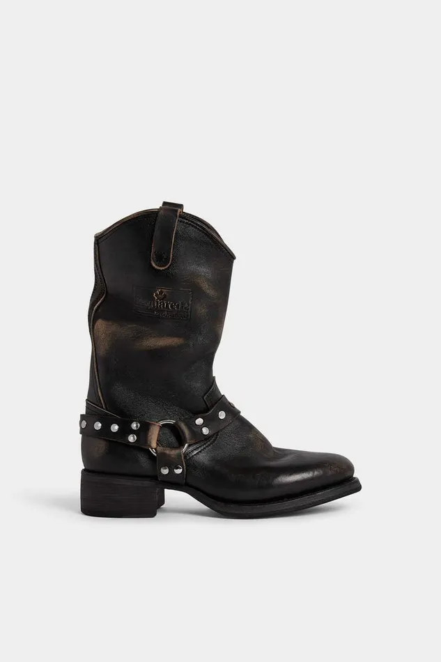 Dsquared2 Boots Harley Biker Boots Black 8211 Men