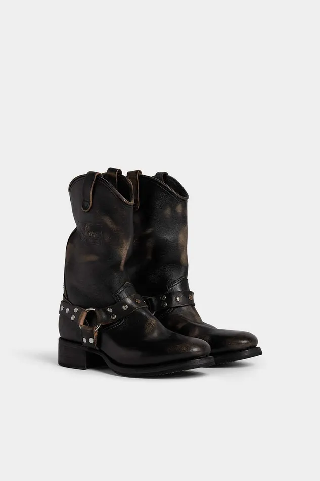 Dsquared2 Boots Harley Biker Boots Black 8211 Men