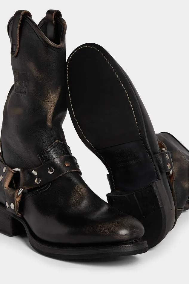 Dsquared2 Boots Harley Biker Boots Black 8211 Men