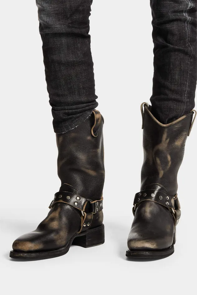 Dsquared2 Boots Harley Biker Boots Black 8211 Men
