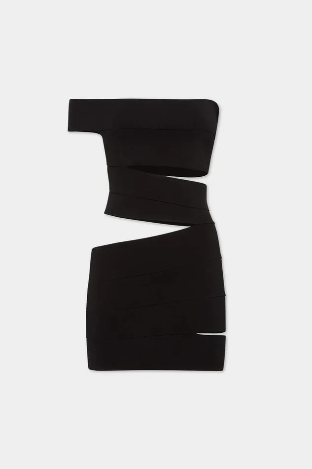 Dsquared2 Dresses and Jumpsuits Bandage Knit Midi Dress Black 8211 Women