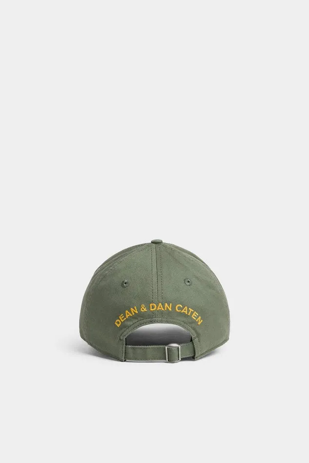 Dsquared2 Headwear Logo Embroidered Baseball Cap Military Green 8211 Men