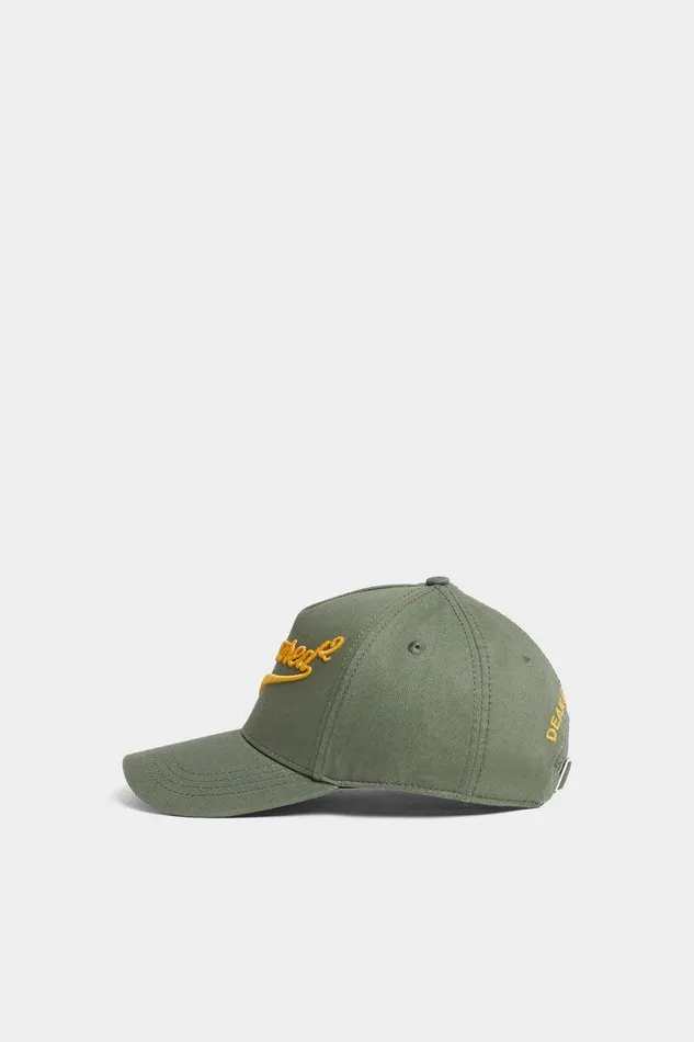 Dsquared2 Headwear Logo Embroidered Baseball Cap Military Green 8211 Men