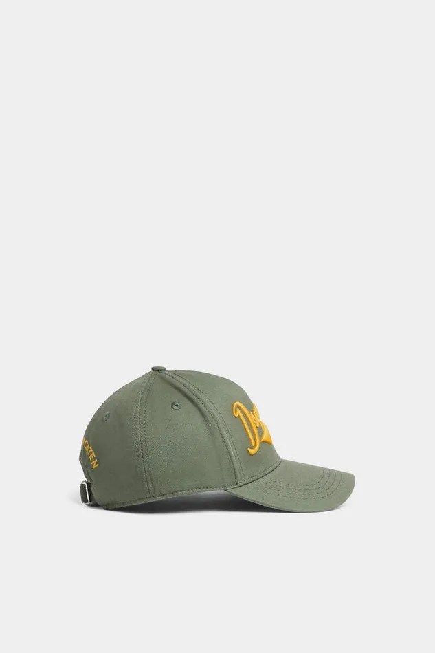 Dsquared2 Headwear Logo Embroidered Baseball Cap Military Green 8211 Men