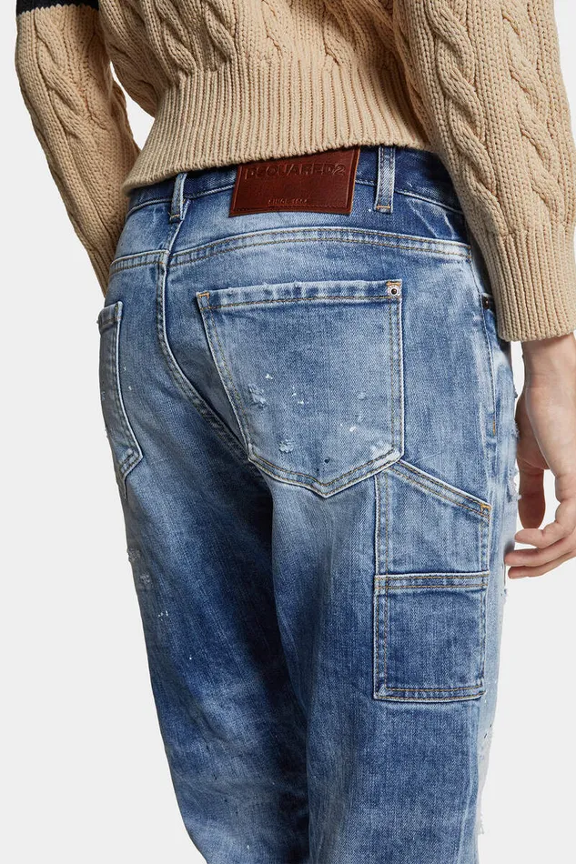 Dsquared2 Jeans Light Scarface Wash Baby Carpenter Jeans Navy 8211 Women