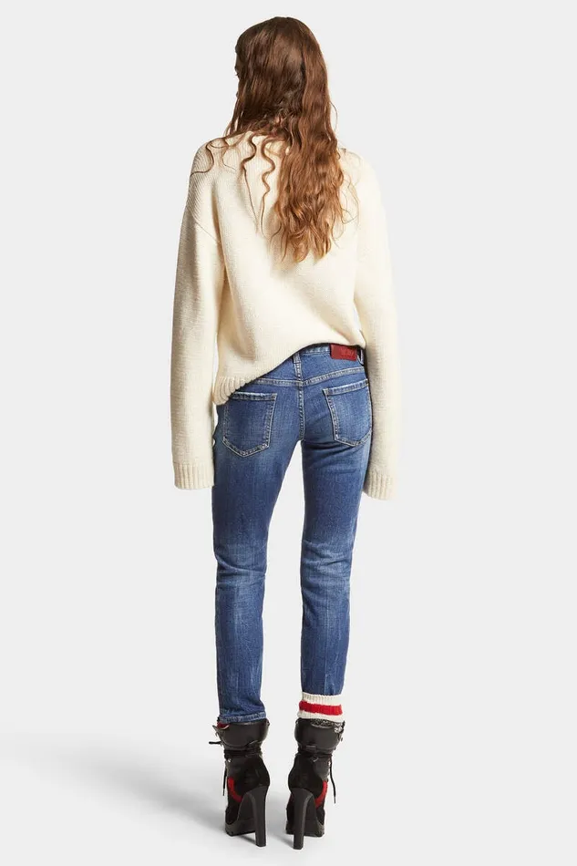 Dsquared2 Jeans Medium Easy Wash Jennifer Jeans Navy 8211 Women