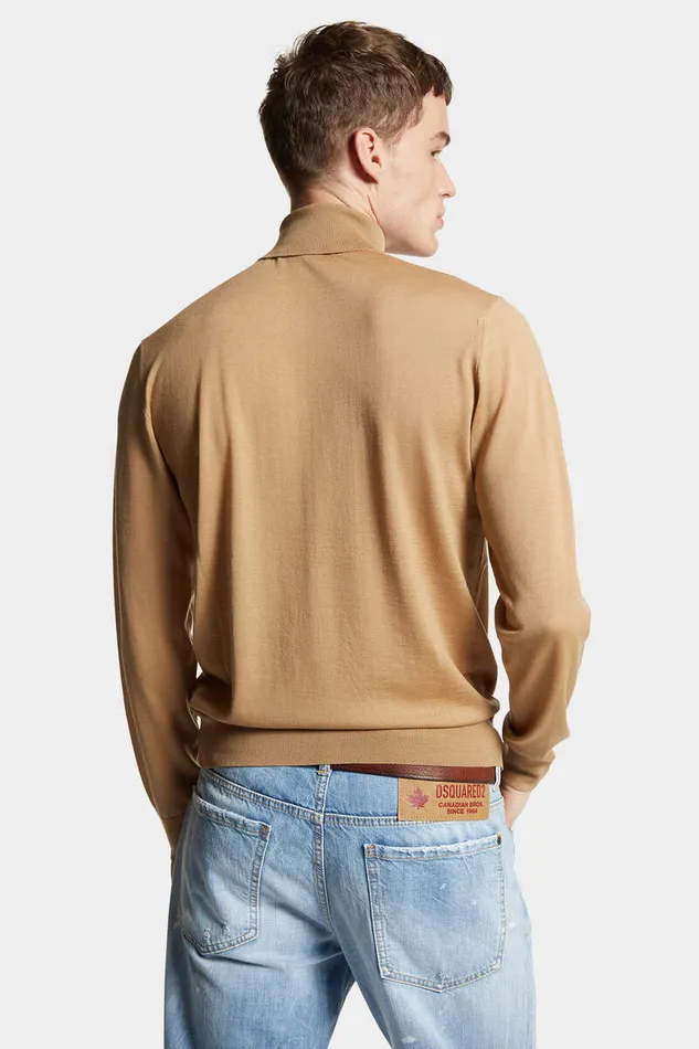 Dsquared2 Knitwear Turtleneck Pullover Beige 8211 Men