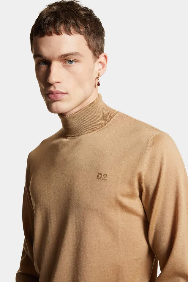 Dsquared2 Knitwear Turtleneck Pullover Beige 8211 Men