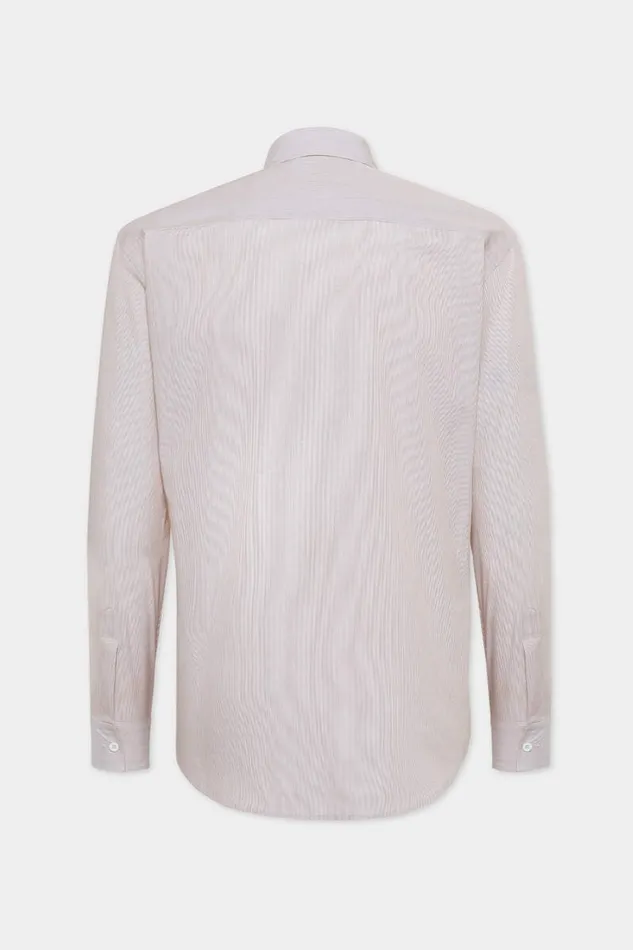 Dsquared2 Shirts Relax Dan MicroStriped Shirt Nude 8211 Men
