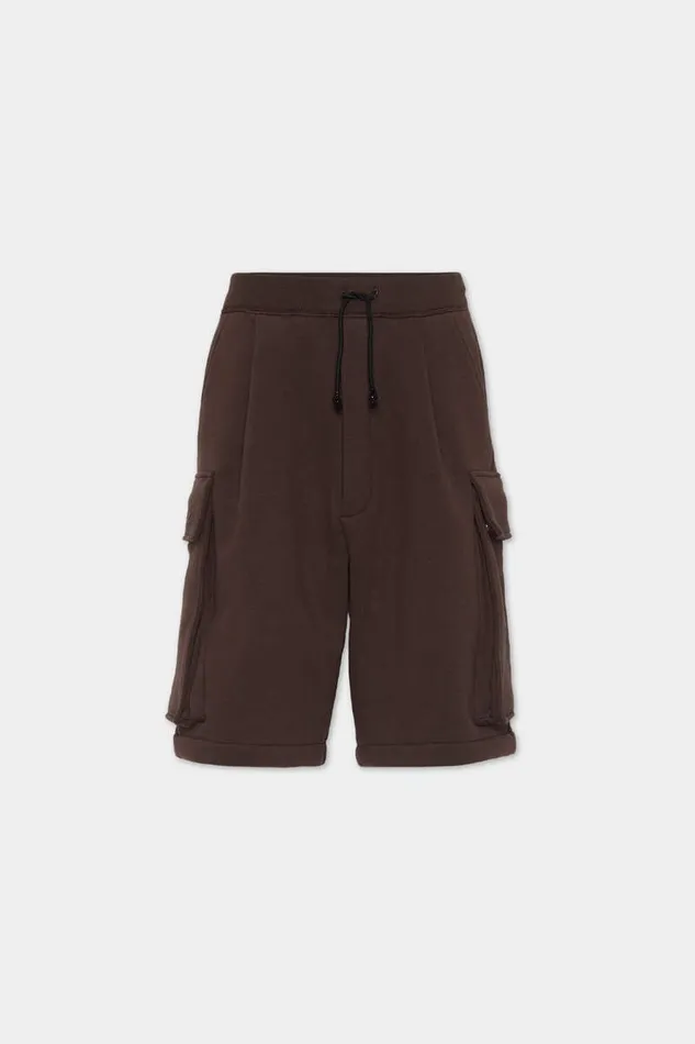 Dsquared2 Shorts Icon New Generation Balloon Cargo Shorts Dark Chocolate 8211 Men