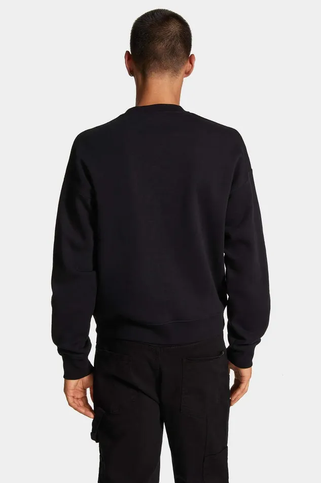Dsquared2 Sweatshirts Cypro Fit Bead Sweatshirt Black 8211 Men