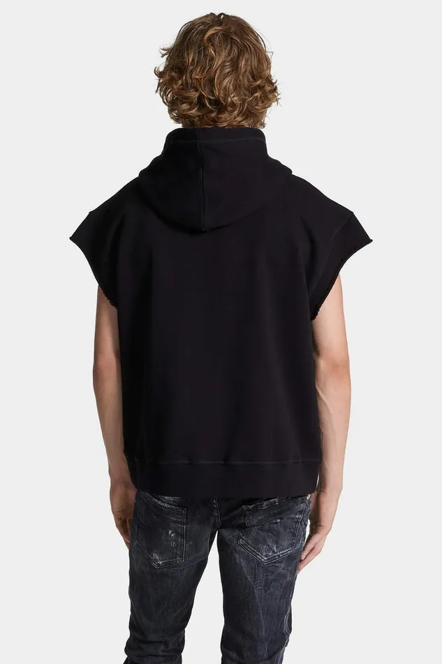 Dsquared2 Sweatshirts Wash Adriana Fit Catenia Hoodie Black 8211 Men