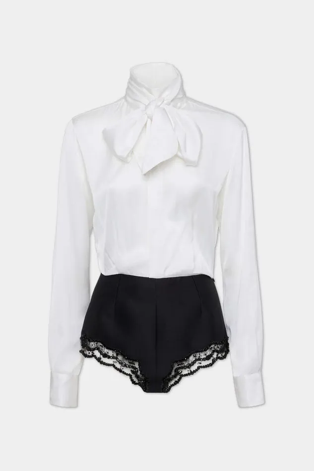 Dsquared2 Tops and TShirts Paris Bodysuit White 8211 Women