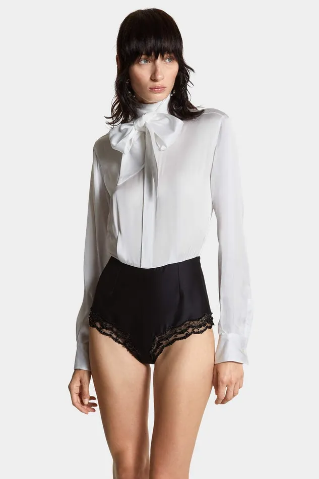Dsquared2 Tops and TShirts Paris Bodysuit White 8211 Women