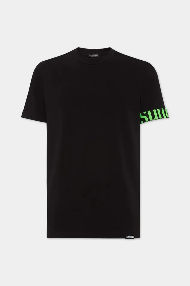Dsquared2 Underwear Logo Cuff TShirt Blackgreen 8211 Men