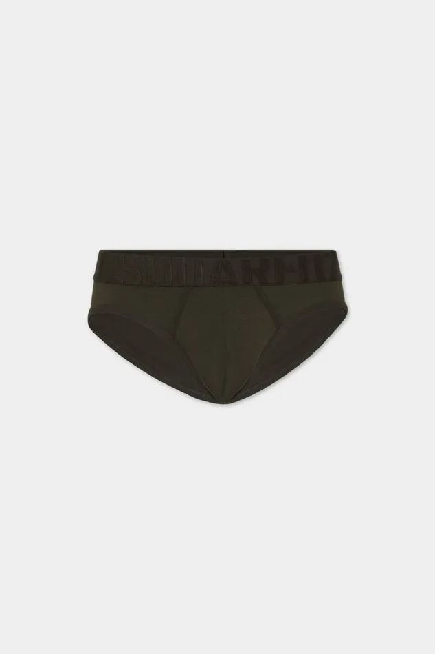 Dsquared2 Underwear Tonal Logo Brief Dark Green 8211 Men