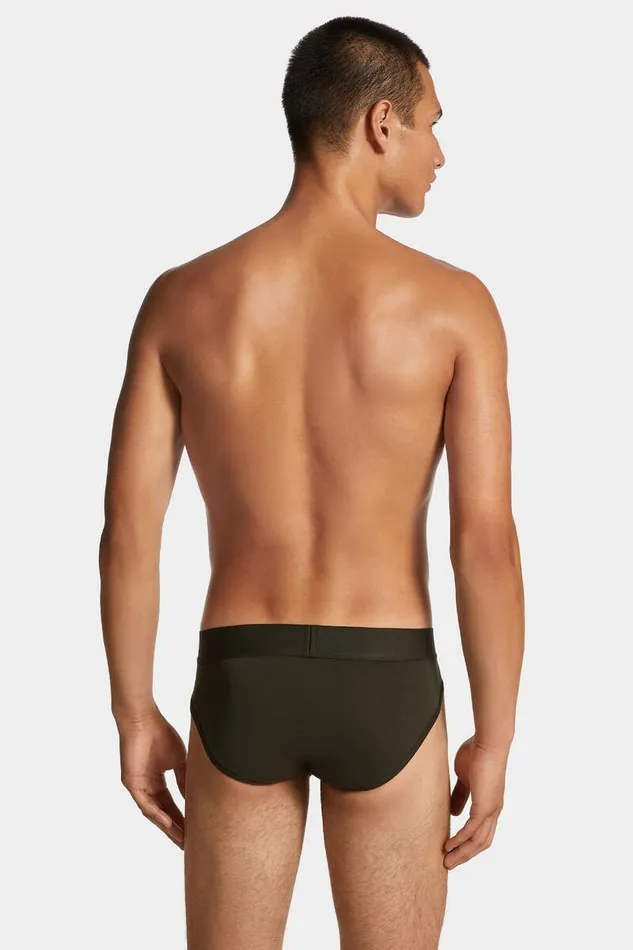 Dsquared2 Underwear Tonal Logo Brief Dark Green 8211 Men