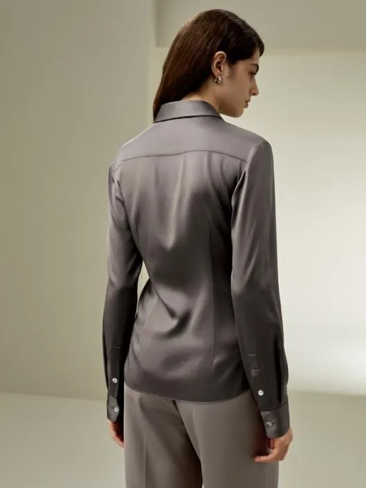 Elegant Silhouette Silk Shirt Women Blouses Lilysilk Shirts