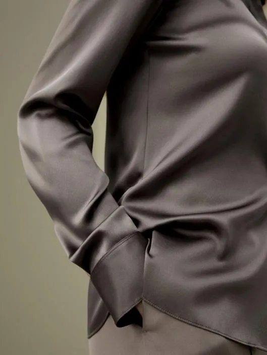Elegant Silhouette Silk Shirt Women Blouses Lilysilk Shirts