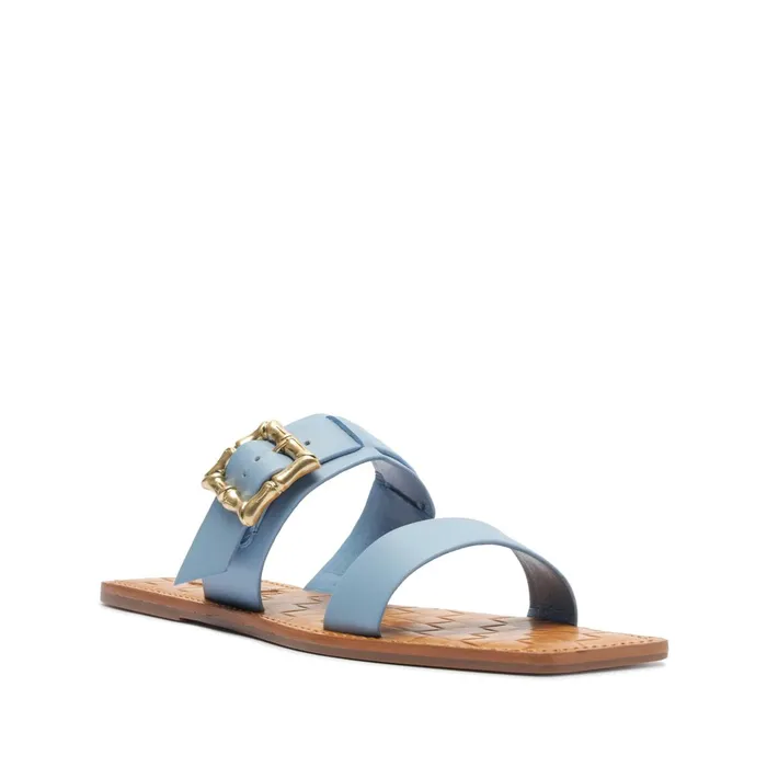 Enola Double Leather Sandal Blue Women Schutz Shoes Enola
