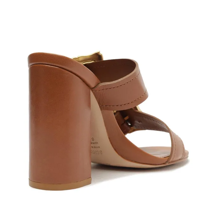 Enola Leather Sandal New Wood Women Schutz Shoes Enola