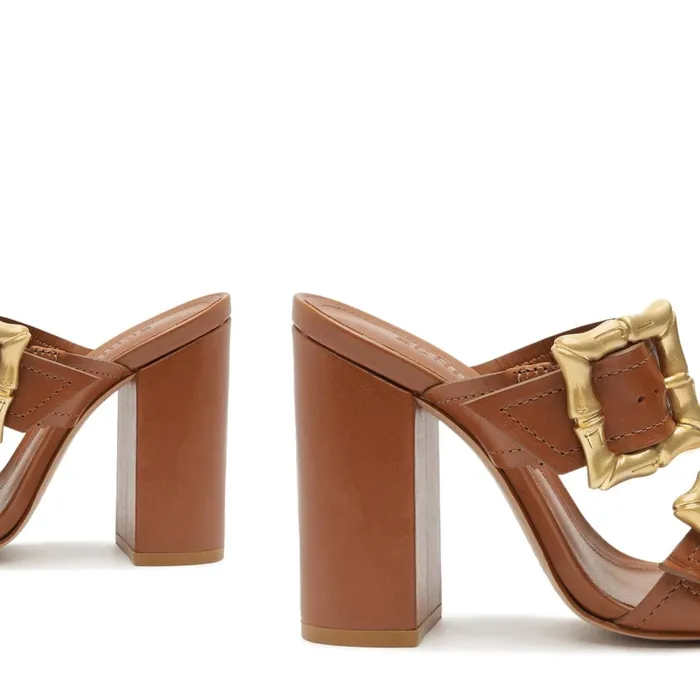 Enola Leather Sandal New Wood Women Schutz Shoes Enola