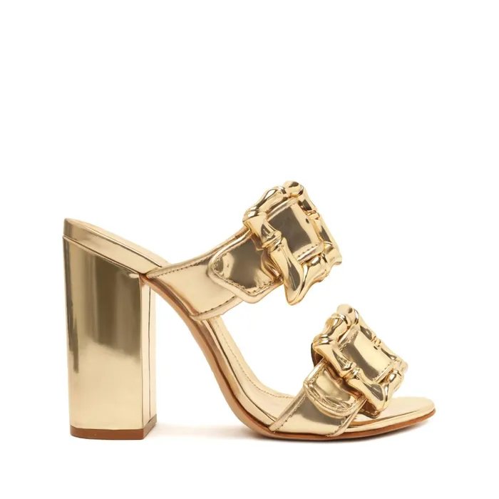Enola Specchio Sandal Gold Women Schutz Shoes Enola