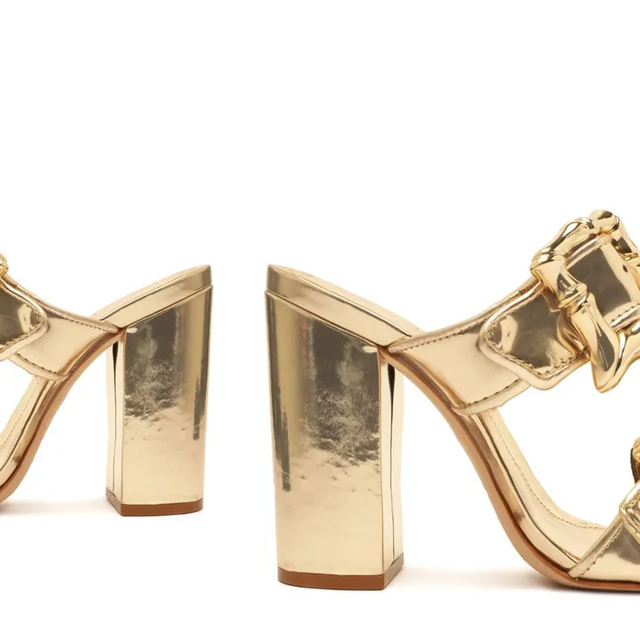 Enola Specchio Sandal Gold Women Schutz Shoes Enola