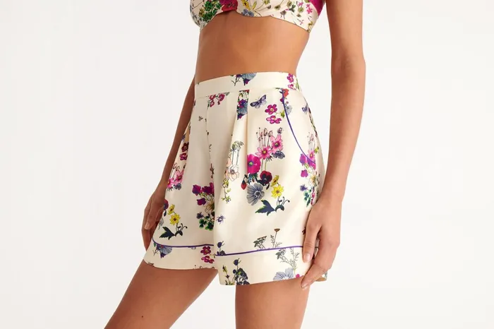 ERES Ginkgo Shorts Imprime Herbier Women Homewear