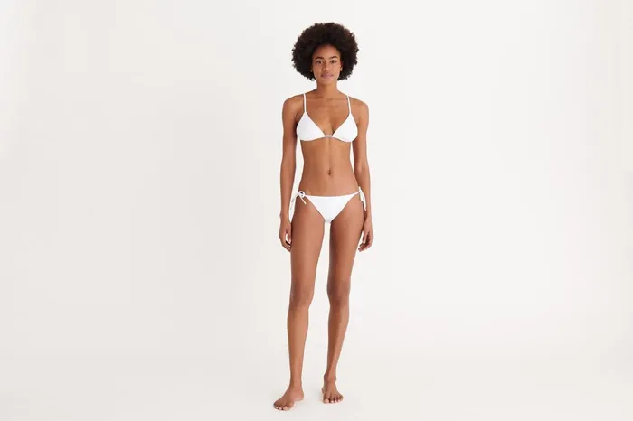 ERES Mouna Small Triangle Bikini Top Blanc Women Bikini Tops