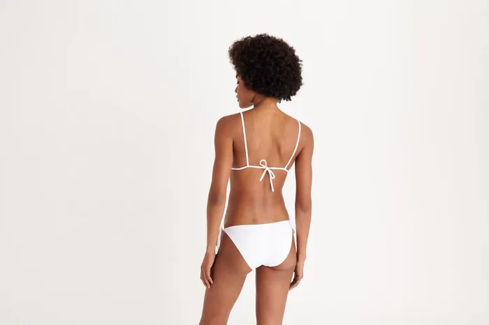 ERES Mouna Small Triangle Bikini Top Blanc Women Bikini Tops