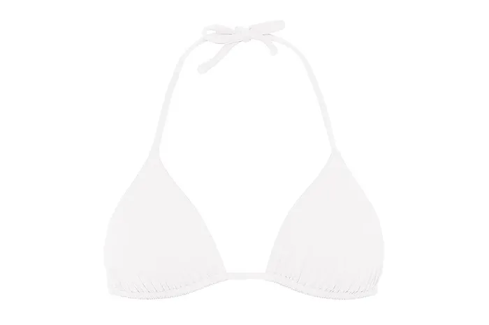 ERES Mouna Small Triangle Bikini Top Blanc Women Bikini Tops