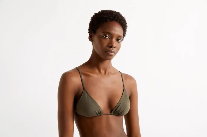 ERES Mouna Small Triangle Bikini Top Olive Noire Women TwoPieces Swimsuits