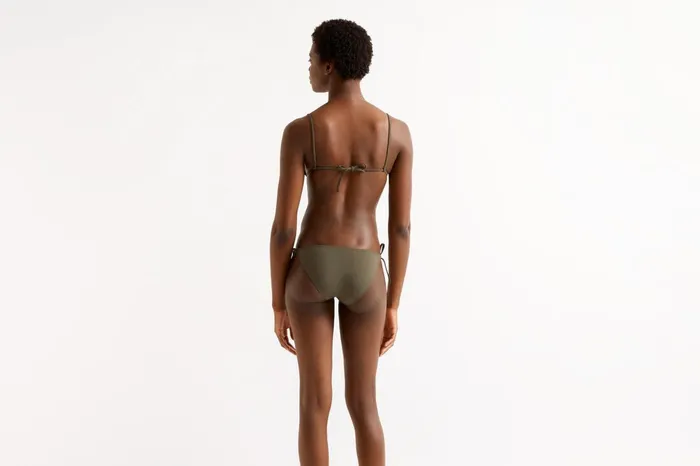 ERES Mouna Small Triangle Bikini Top Olive Noire Women TwoPieces Swimsuits