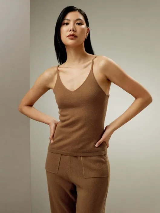 Essential Pure Cashmere Camisole Top Women Lilysilk Knitwear