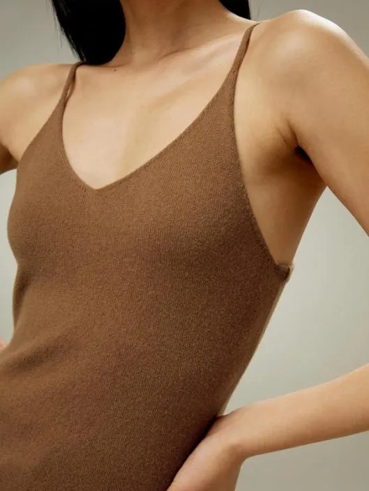 Essential Pure Cashmere Camisole Top Women Lilysilk Knitwear