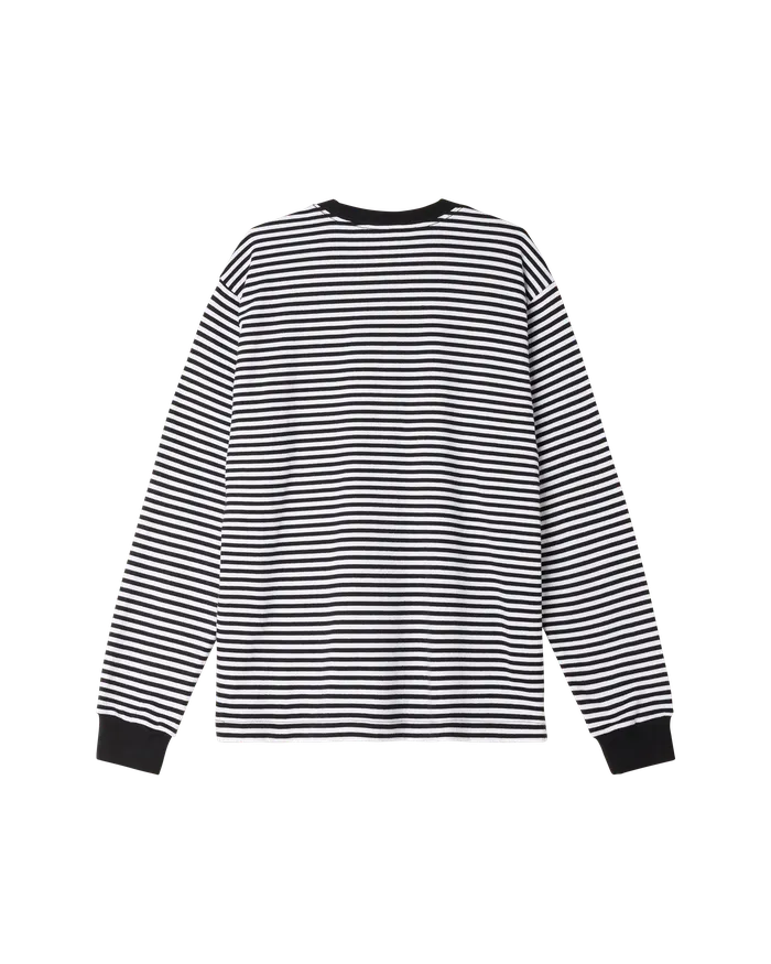 EST WORKS LS STRIPE TSHIRT Black Multi TOPS OBEY Clothing Men