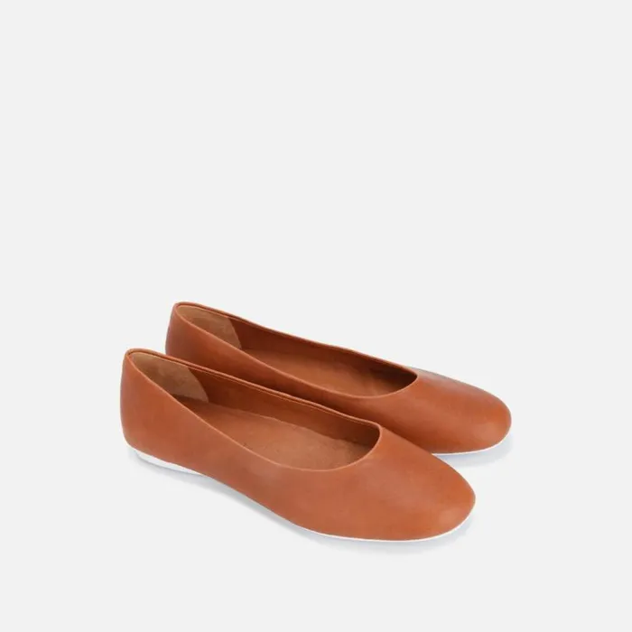 Eugene Travel Ballet Flat Cognac Women Kenneth Cole Flats
