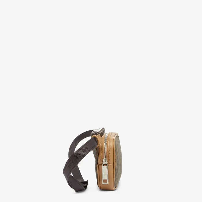 Fendi Belt Bags Fendi Diagonal Belt Bag Brown FF Fabric Belt Bag 8211 Men