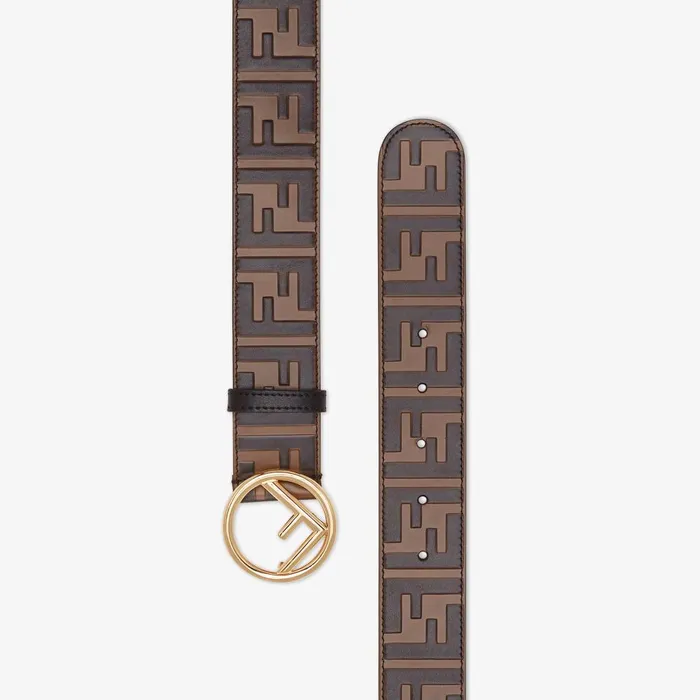Fendi Belts F Is Fendi Belt Brown FF Leather Belt 8211 Women