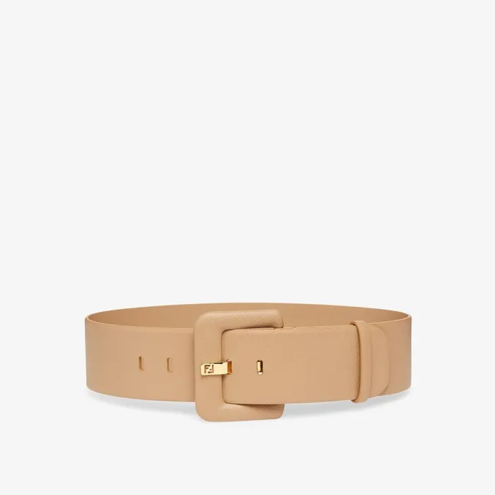 Fendi Belts Forever Fendi Belt Naturalcolored Leather Belt 8211 Women