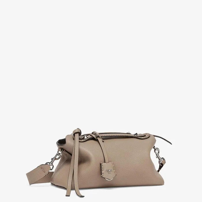Fendi Boston Bags By The Way Selleria Medium Dove Gray Selleria Bag With 192 Handsewn Topstitches 8211 Women