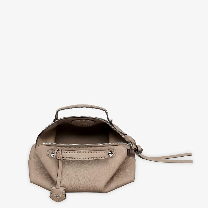 Fendi Boston Bags By The Way Selleria Medium Dove Gray Selleria Bag With 192 Handsewn Topstitches 8211 Women
