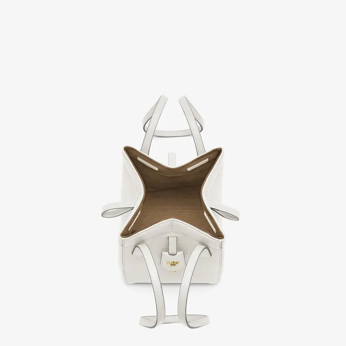 Fendi Bucket Bags Fendi Origami Mini White Leather Mini Bag That Can Be Transformed 8211 Women