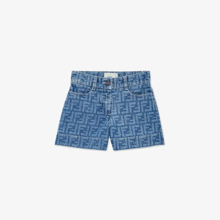 Fendi Clothing Junior Shorts Denim Shorts 8211 Kids