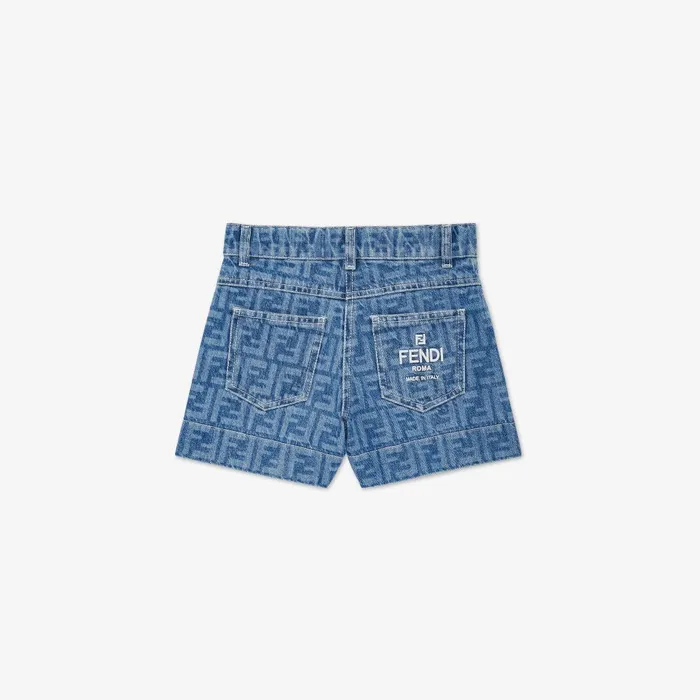 Fendi Clothing Junior Shorts Denim Shorts 8211 Kids