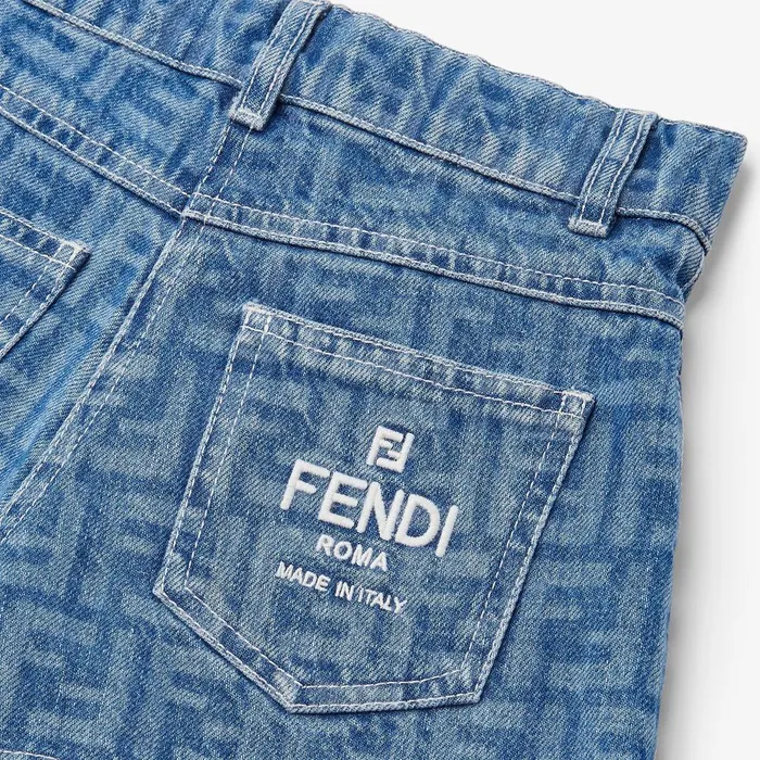 Fendi Clothing Junior Shorts Denim Shorts 8211 Kids