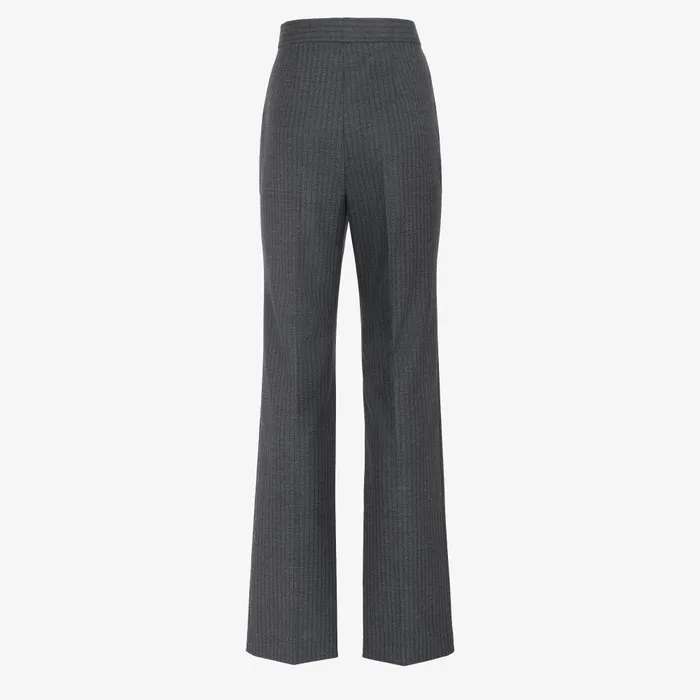 Fendi Coordinated Sets Pants Black Pinstriped Wool Pants 8211 Women